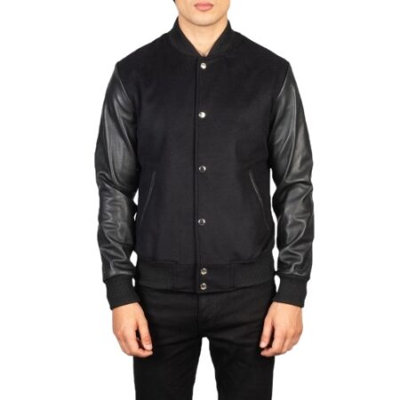 LEXUCCI - Men?s Hybrid Varsity Leather Jacket - VT-2133